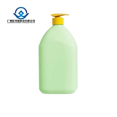  500ml green pink shampoo conditioner bottle with pump HDPE bottle