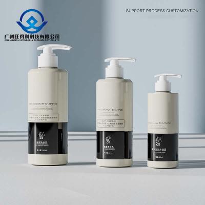 China supply 300ml 500ml 750ml OEM Luxury Lotion Pump Bottle Plastic Shampoo Bottle for Hair Conditioner Cosmetic Screen Printing PET Packaging