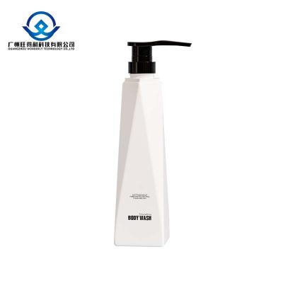 Shampoo Packaging 400ml Plastic PE Lotion Pump Shampoo Bottle Empty Cosmetic Lotion Bottle HDPE empty bottle